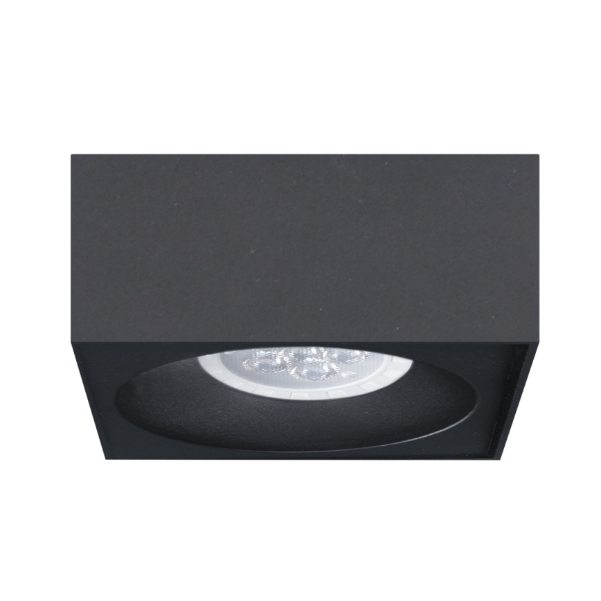 Infälld spotlight  BALI 1xGU5,3/MR16/25W/12V fyrkant  svart