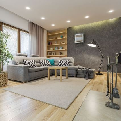 Infälld taklampa GU10 Ø 9 cm vit