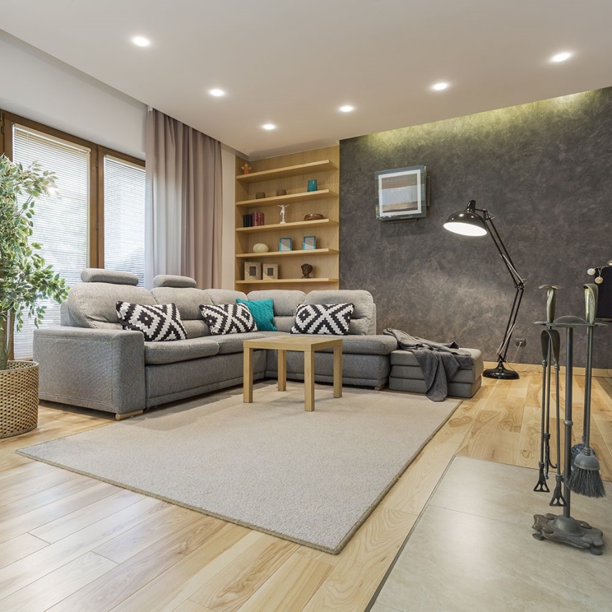 Infälld taklampa GU10 Ø 9 cm vit