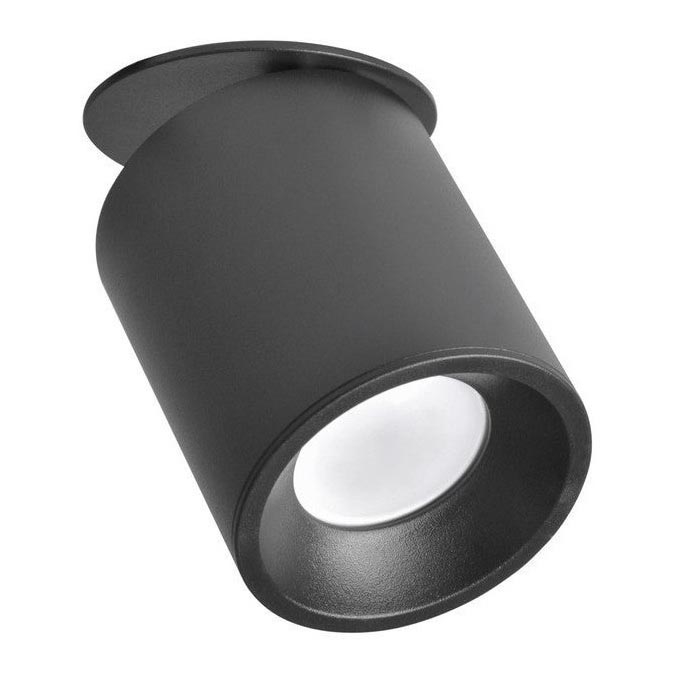 Infälld spotlight HARON 1xGU10/10W/230V svart