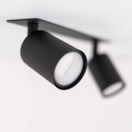 Infälld spotlight NEX 2xGU10/10W/230V svart