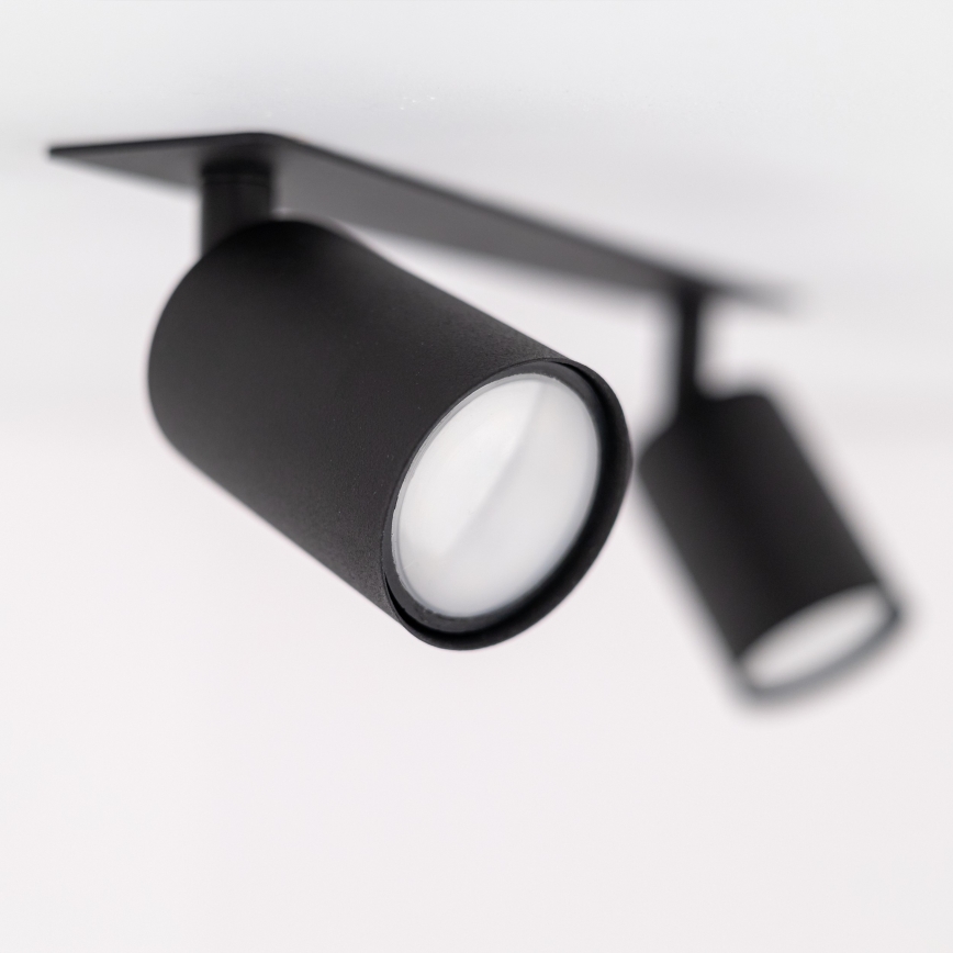 Infälld spotlight NEX 2xGU10/10W/230V svart