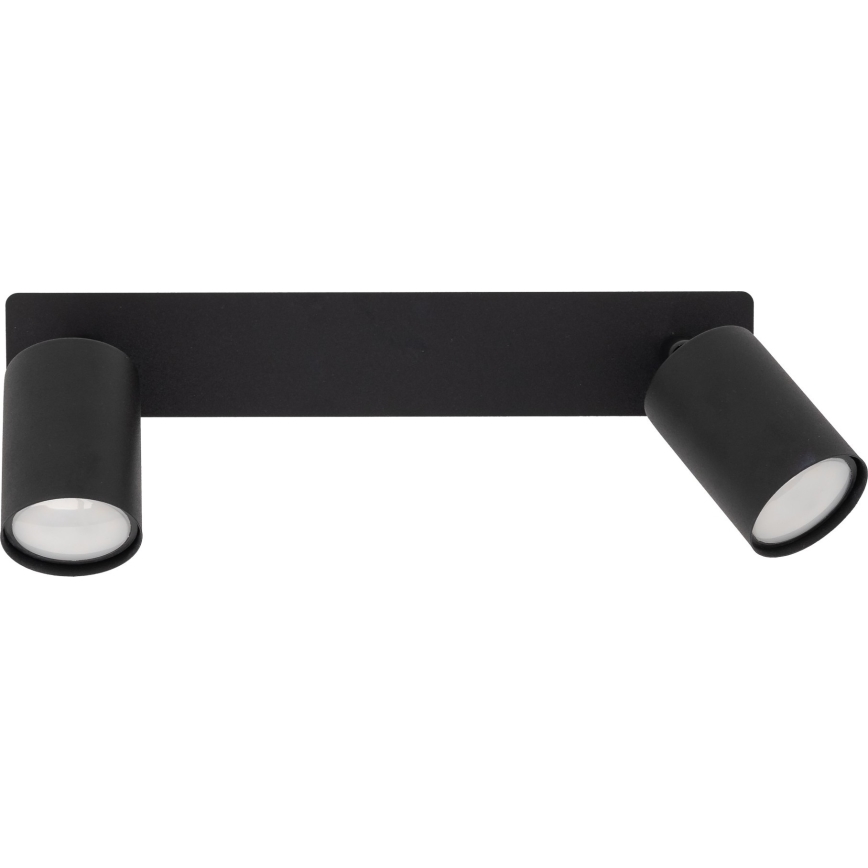 Infälld spotlight NEX 2xGU10/10W/230V svart