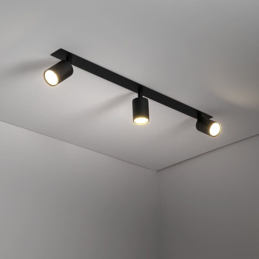 Infälld spotlight NEX 3xGU10/10W/230V svart