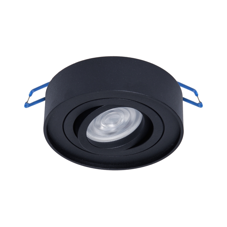 Infälld spotlight NUSA 1xGU5,3/MR16/50W/12V rund svart