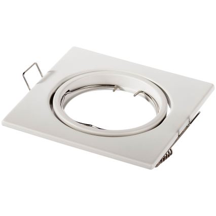 Infälld takarmatur 1xGU10/MR16/10W/230V 9x9 cm vit