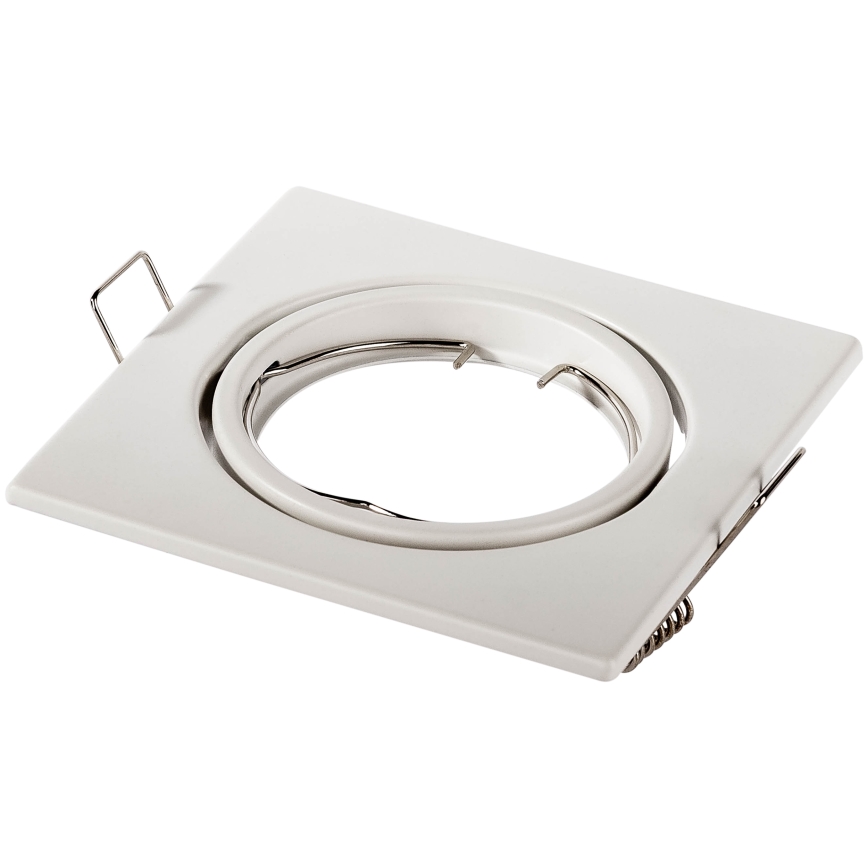 Infälld takarmatur 1xGU10/MR16/10W/230V 9x9 cm vit