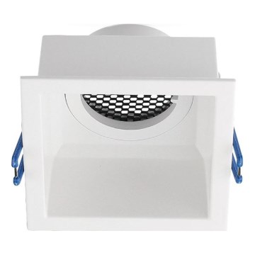 Infälld taklampa GU10 9x9 cm vit