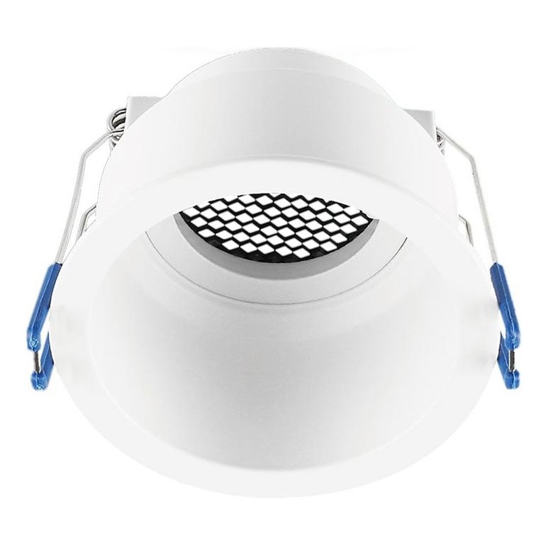 Infälld taklampa GU10 Ø 9 cm vit