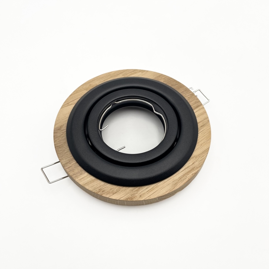 Infälld taklampa TOBBY 1xGU10/20W/230V Ø 11,5 cm ek/svart