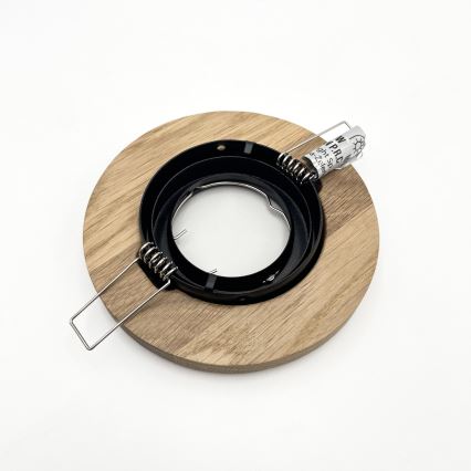 Infälld taklampa TOBBY 1xGU10/20W/230V Ø 11,5 cm ek/svart