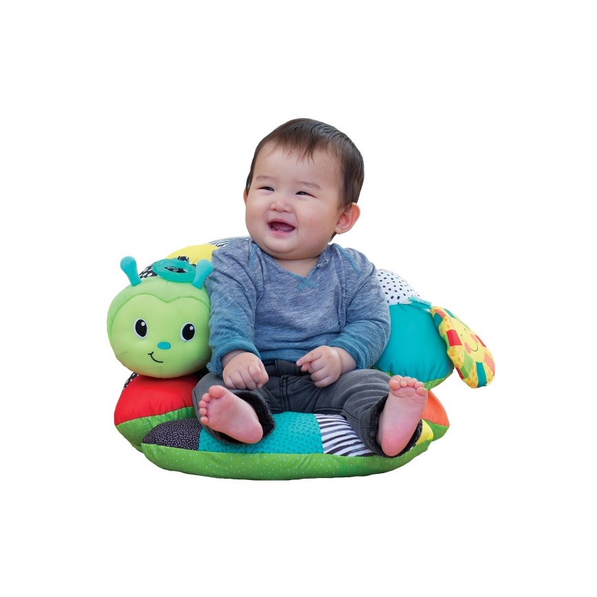 Infantino - Barn tummy time pillow 2i1 larv