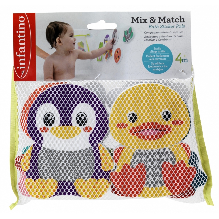 Infantino - Foam bath stickers MIX&MATCH