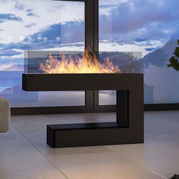 InFire - BIO eldstad 110x92 cm 3kW svart
