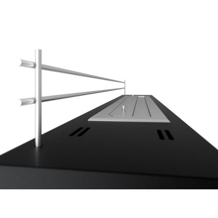 InFire - BIO eldstad 8x120 cm 3kW svart