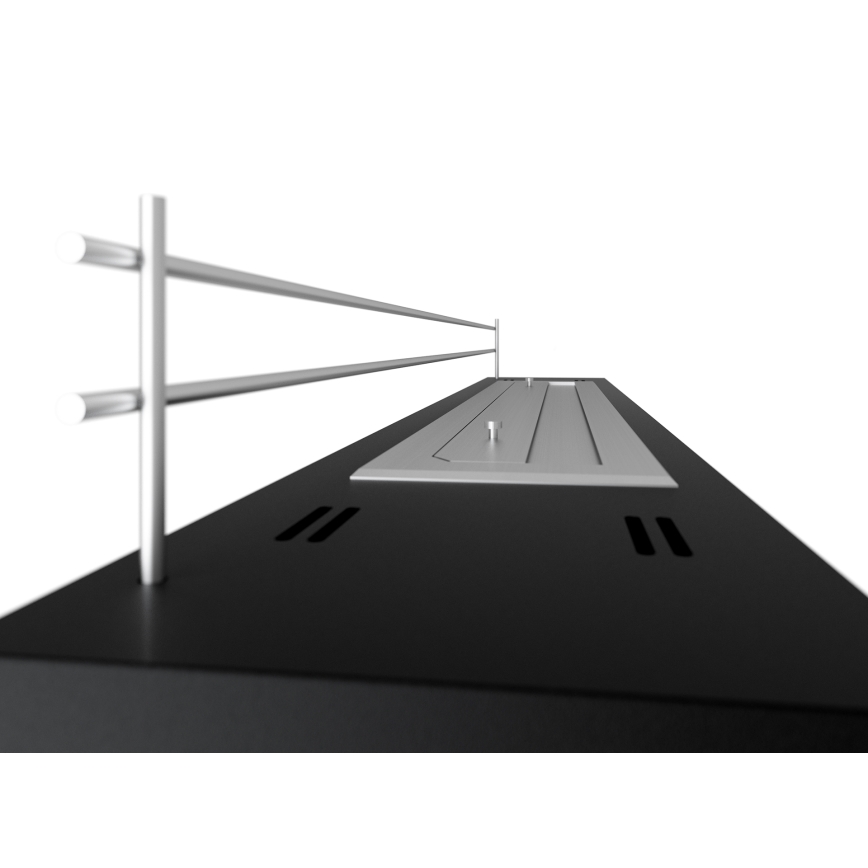 InFire - BIO eldstad 8x120 cm 3kW svart