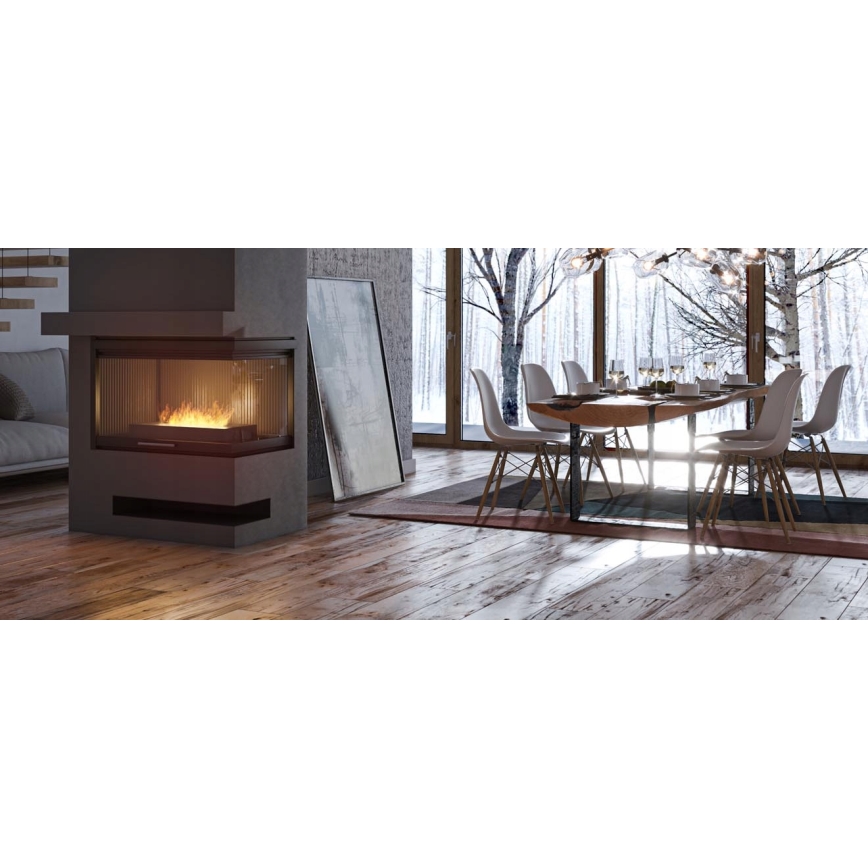 InFire - BIO eldstad 8x50 cm 3kW svart