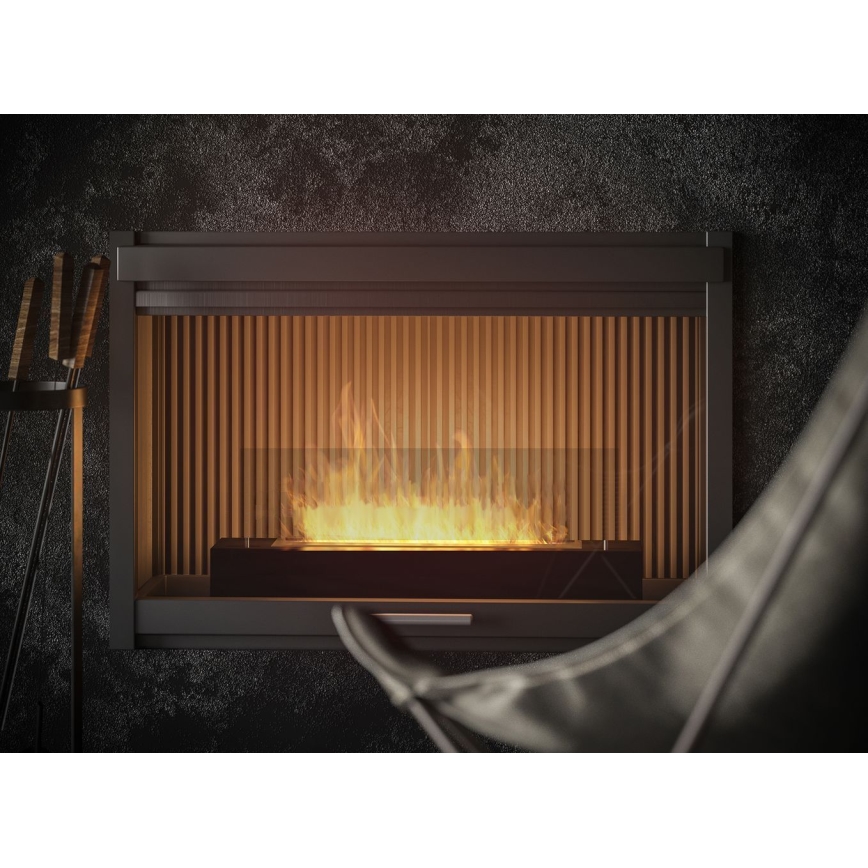 InFire - BIO eldstad 8x60 cm 3kW svart