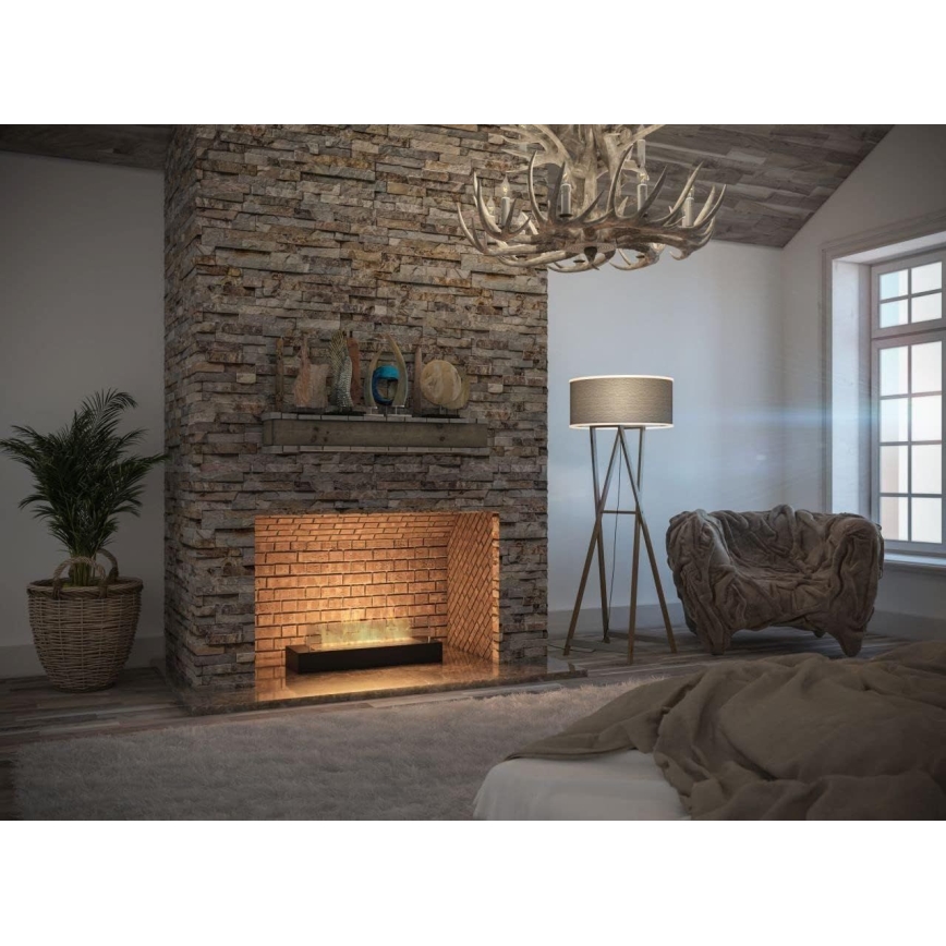 InFire - BIO eldstad 8x60 cm 3kW svart