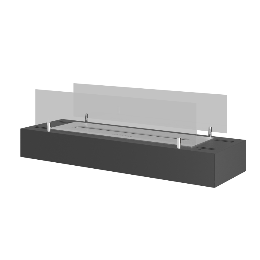 InFire - BIO eldstad 8x60 cm 3kW svart