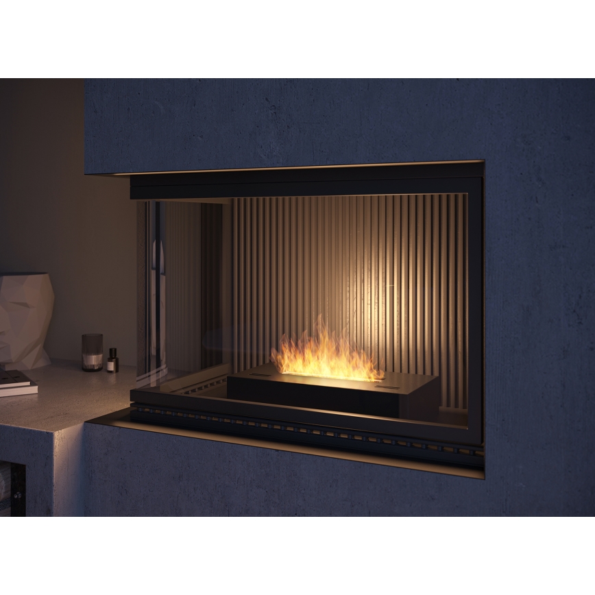 InFire - BIO eldstad 8x60 cm 3kW svart