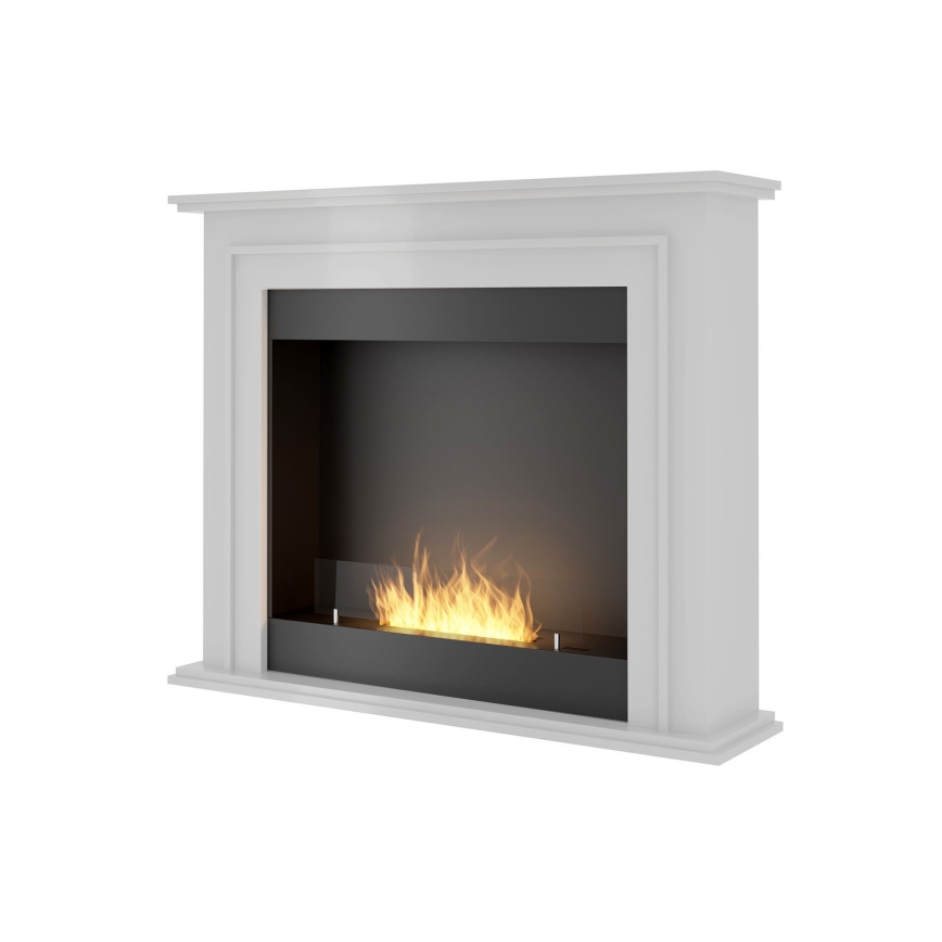InFire - BIO eldstad 90x112,5 cm 3kW vit