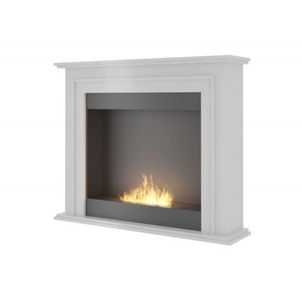InFire - BIO eldstad 90x112,5 cm 3kW vit