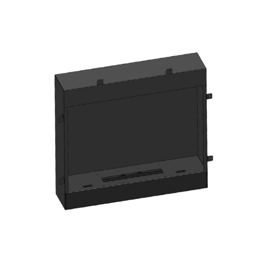 InFire - BIO eldstad 90x112,5 cm 3kW vit