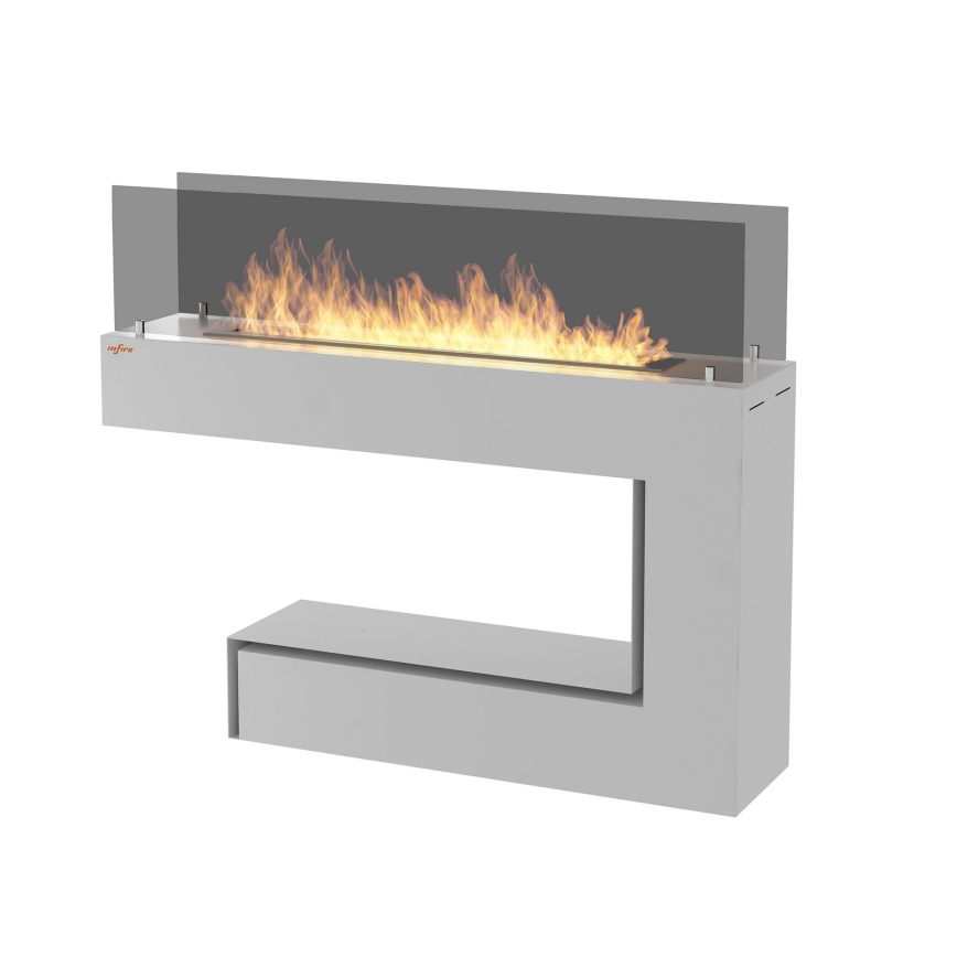 InFire - BIO fireplace 110x85,5 cm 3kW vit