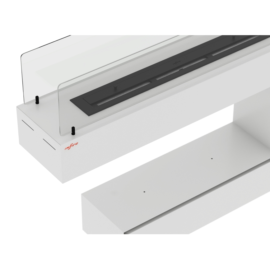 InFire - BIO fireplace 110x85,5 cm 3kW vit