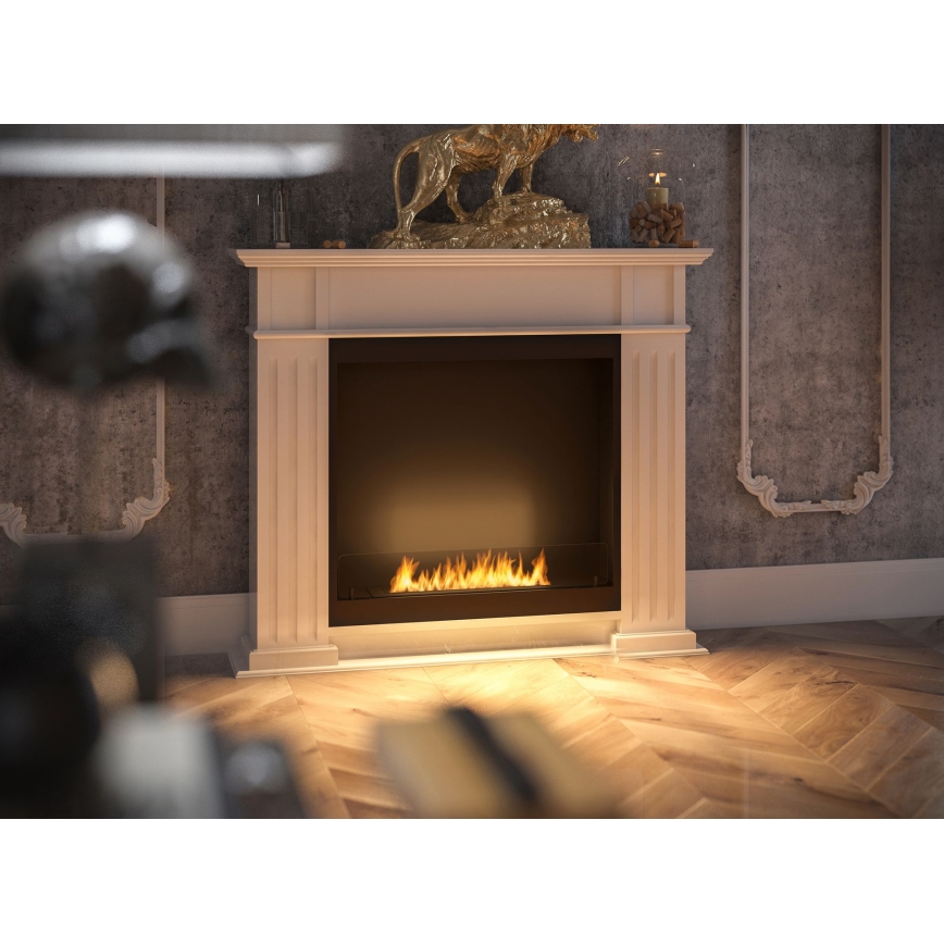 InFire - BIO fireplace 115x100 cm 3kW vit