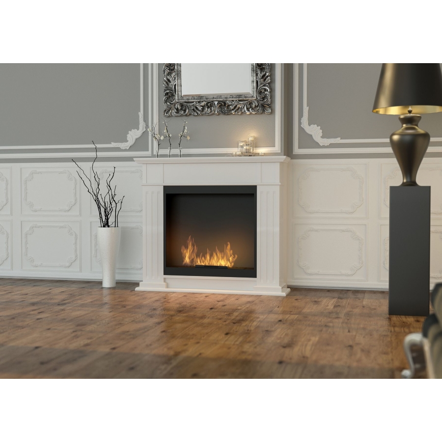 InFire - BIO fireplace 115x100 cm 3kW vit