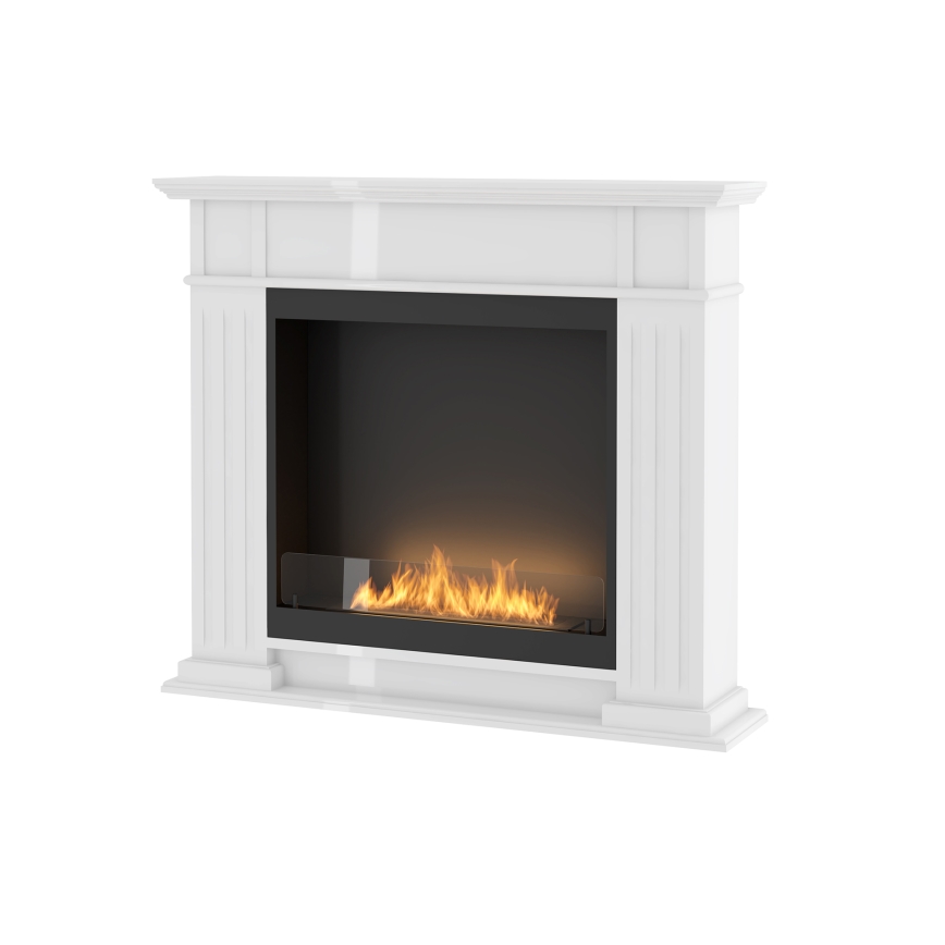 InFire - BIO fireplace 115x100 cm 3kW vit