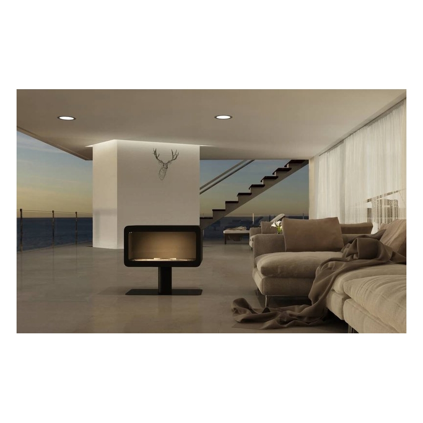 InFire - BIO fireplace 82,5x74,3 cm 3kW svart