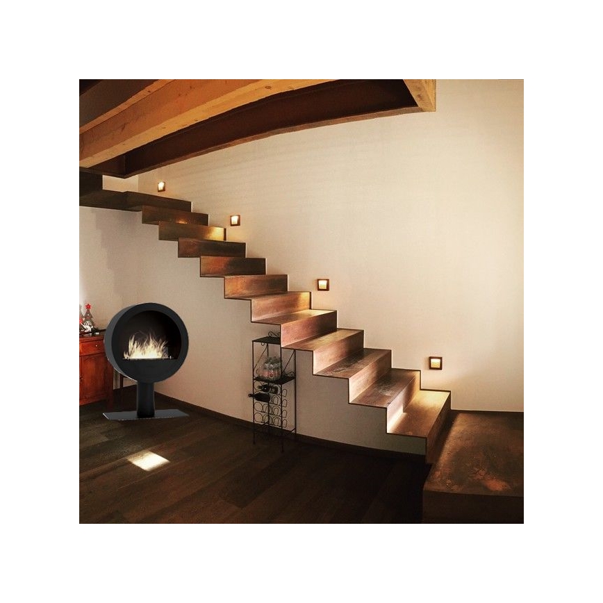 InFire - BIO fireplace diameter 70 cm 3kW svart
