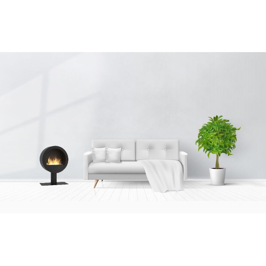 InFire - BIO fireplace diameter 70 cm 3kW svart