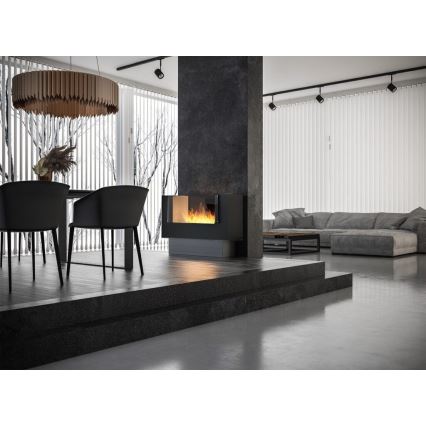 InFire - BIO-kamin 110x75 cm 3 kW dubbelriktad