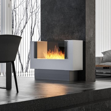 InFire - BIO-kamin 110x75 cm 3 kW dubbelriktad
