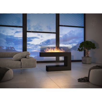 InFire - BIO-eldstad 110x92 cm 3 kW svart