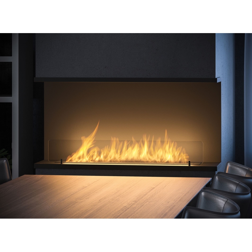 InFire - Built-in BIO fireplace 100x50 cm 3kW svart