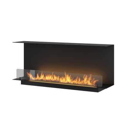 InFire - Built-in BIO fireplace 120x45 cm 3kW svart