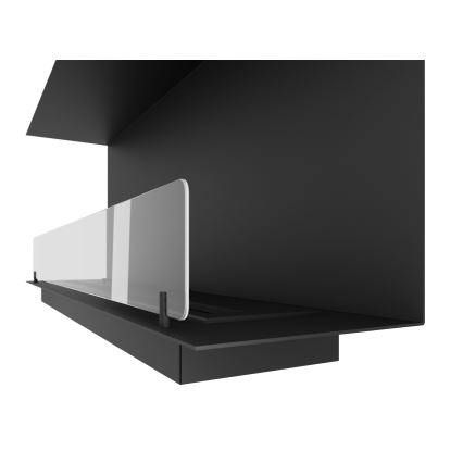 InFire - Built-in BIO fireplace 120x45 cm 3kW svart