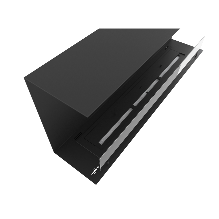 InFire - Built-in BIO fireplace 120x45 cm 3kW svart
