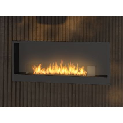 InFire - Built-in BIO fireplace 120x50 cm 3kW svart