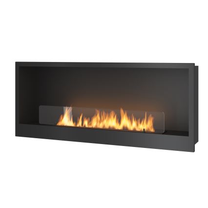 InFire - Built-in BIO fireplace 120x50 cm 3kW svart