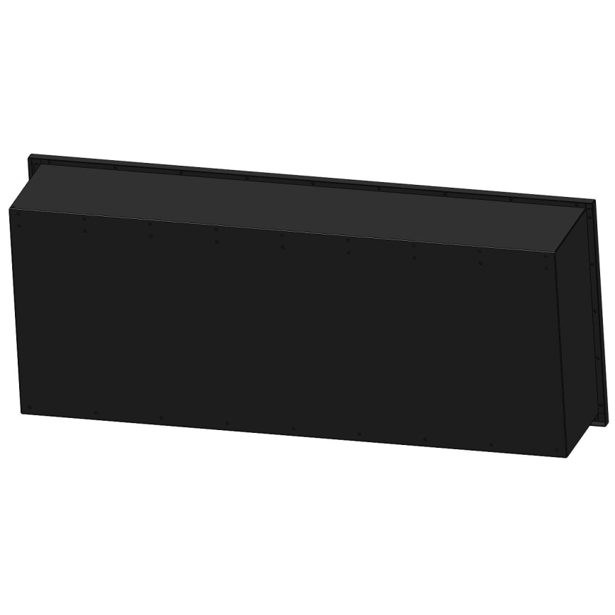 InFire - Built-in BIO fireplace 120x50 cm 3kW svart