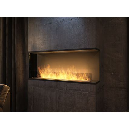 InFire - Built-in BIO fireplace 120x50 cm 3kW svart