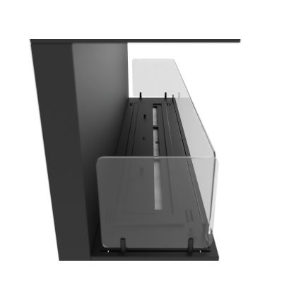 InFire - Built-in BIO fireplace 120x50 cm 5kW svart