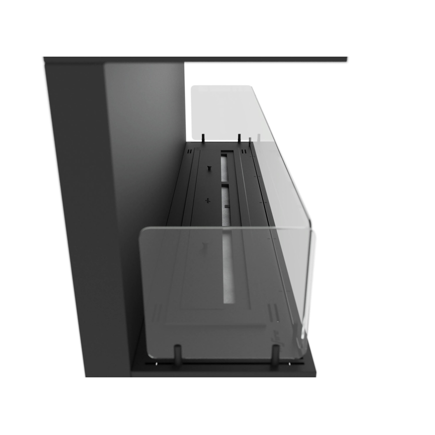 InFire - Built-in BIO fireplace 120x50 cm 5kW svart