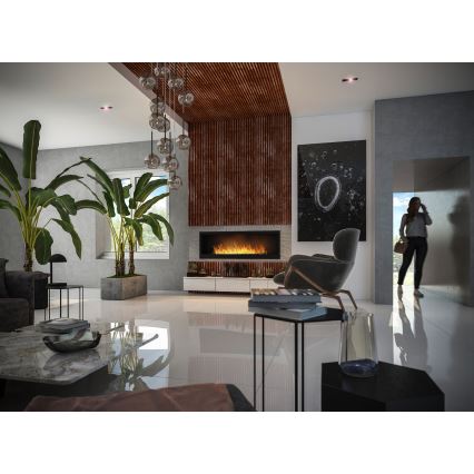 InFire - Built-in BIO fireplace 150x50 cm 4,2kW svart